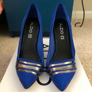 Aldo Blue Suede Pumps Size 6.5